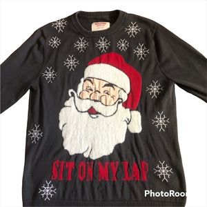 3/$12!Men’s Mossimo “Sit On My Lap” Ugly Christmas Sweater In Size Large